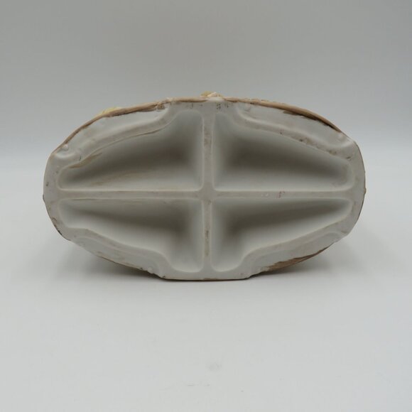 Vintage Porcelain Figurine Piano Baby Girl Baskets Planter 9" x 10" x 5" - Picture 3 of 16